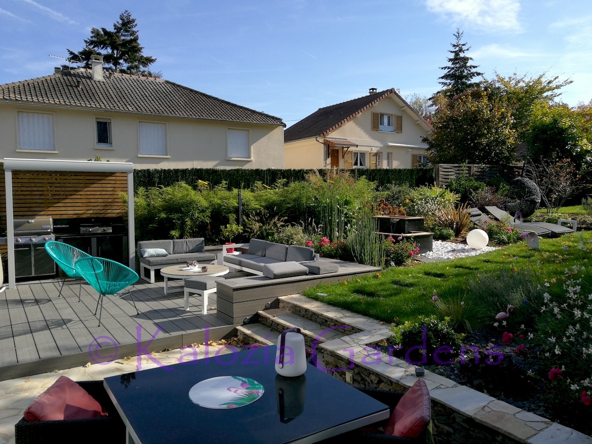 Jardin et Salon d'extérieur — Photo de couverture